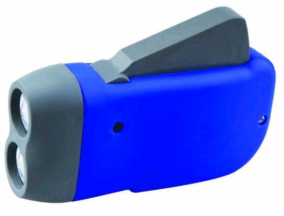 Hand Pressing Flashlight
