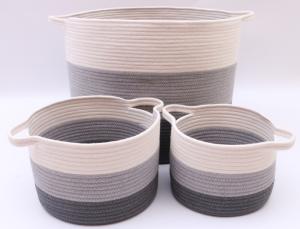 Wholesale cotton rope basket: Storage Basket Box Toy Storage Box Basket with Handle Wholesale Customized Cotton Rope Basket
