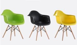 Plastic Chair with Armrest