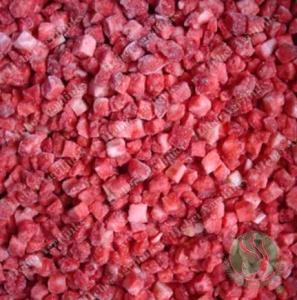 Wholesale fresh fruits: Frozen IQF Strawberry Dice