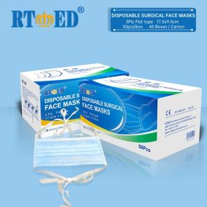Wholesale surgical face mask: Disposable Tie Back Surgical Face Mask EN14683:2019 TYPE IIR Bandage Type Surgical Mask BFE 99