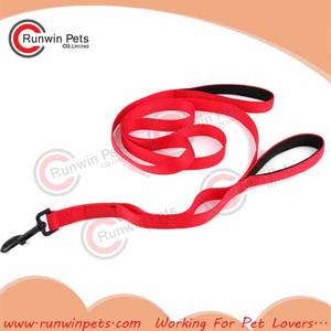 Wholesale dog leash: Double Handle Dog Leash