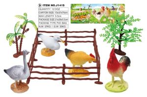 Wholesale small toys: Hot Sell PVC Farm Play Set Small Animal Toys