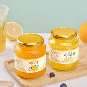 Wholesale flavored tea: 500gram Honey Lemon Grapefruit Passion Fruit Passion Honey Fruit Juice Jam Fruit Tea Flavor Tea