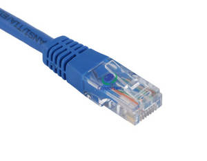 Wholesale cat 6 patch cord: UTP Cat.6 Patch Cord Plain Molded Blue Color