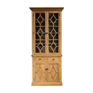 Wholesale solid door: Solid Wood Showcase/Bookcase with Glass Door