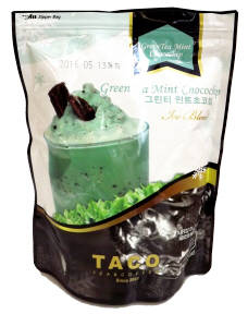 Wholesale mint: TACO Green Tea Mint Choco Chip Frappe Mix