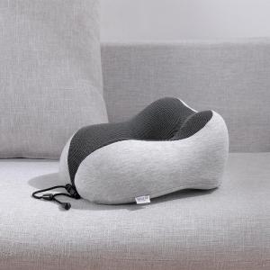 Wholesale inflatable pillow: New Design Head and Neck Support Home Grey Roll Pillow Comfortable Breathable Best Travel Pillow