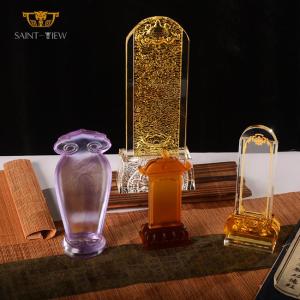 Wholesale glass crafts: Export To Europe Never Oxidation Spirit Tablet Mold Altar Funerary Urn Funeral Supplies