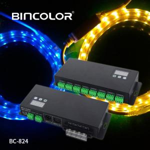 Wholesale led rgb controller: BC-824 High Quality DMX Decoder Rgbw DMX Decoder 512 DC 5-24V 24 Channel Rgbw DMX Decoder