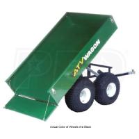 Sell ATV Wagon 22 Cubic Foot Tandem Axle Steel Dump Trailer (Green)
