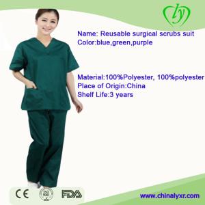 Wholesale nurse uniform: LY Cotton Doctor Work Uniform Nurse Scrub Suits Shirt and Pants Patient Suit