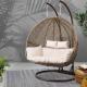 Patio Outdoor Furniture/ Rattan Double Swing Chair/ Swing Chair with Cushion