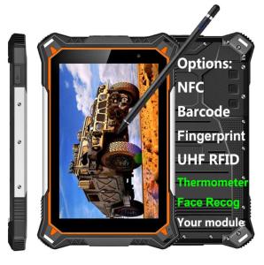 Wholesale google tablet pc: Cheapest Factory HiDON 8inch High Brightness IP68 Rugged Tablet PCS with Temperature Display Nfc