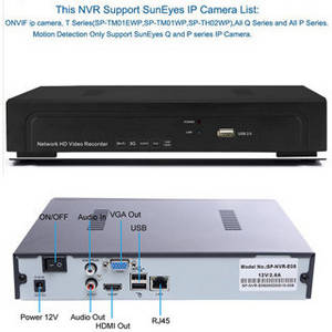 P2P 4ch/8/16ch NVR Network HD Video Recorder 720P/1080P ONVIF...