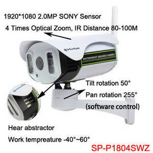 1080P IP Camera Wireless Outdoor PTZ 2.0MP TF/Micro SD Slot...