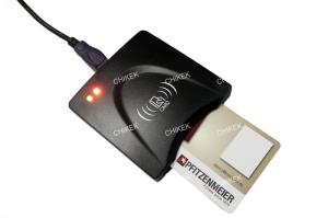 Wholesale smart card reader writer: USB Port Smart Card RFID Reader Writer, Contact&Contactless Card Reader, 13.56MHz