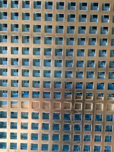 Wholesale decorative perforated metals: Baitong Supply Aluminum Square Hole Perforated Metal Mesh for Decoration