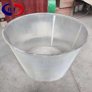 Wholesale stainless steel basket: Stainless Steel Wedge Wire Cone Filter Sieve Slot Screen Basket