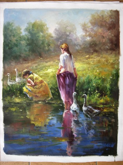 Figure Oil Painting On Canvas 100% Hand-painted(id:5505373). Buy China ...