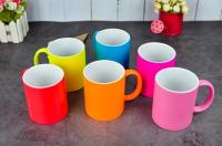Hot-selling Spray Colored Ceramic Mugs Stoneware Promotional...