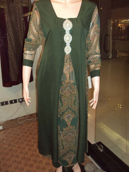 double shirt style pakistani dresses