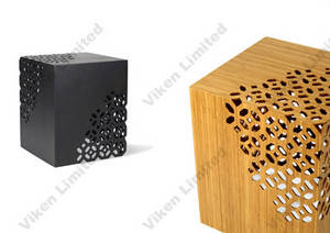 Wholesale Bamboo, Rattan & Wicker Furniture: Lace Solid Bamboo End Table / Side Table