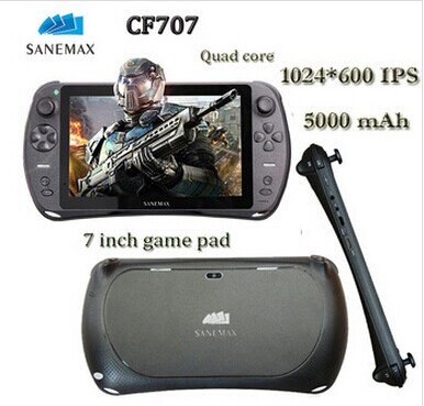 7 Inch TFT game player Quad Core 1.6 GHz RK3188 Game Pad Joystick Android  Console 2G