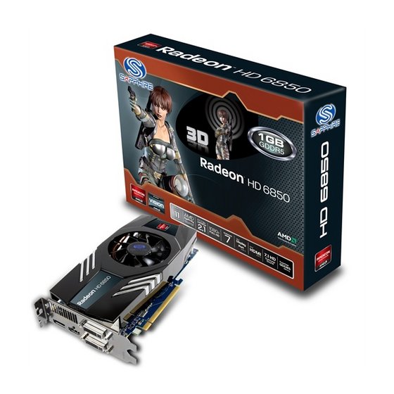 Sapphire AMD Radeon HD 6850 HD6850 Video Card Manufacturer(id:7146800 ...