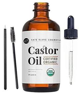 Wholesale castor: Kate Blanc Cosmetics Castor Oil (2oz), USDA Certified Organic, 100% Pure USA.,
