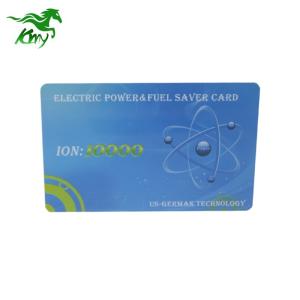 Wholesale pvc chip card: Electric Power and Fuel Saving Energy Saver Card with 10000cc Negative Ion