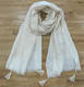 Sell Light weight Floral Scarf with Lurex and Tassels