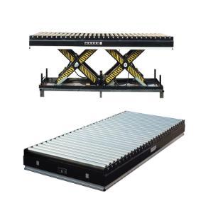Wholesale lift table: Roller Top Hydraulic Scissor Lift Tables with Double Scissor Heavy Duty 4500 Kgs for Conveyor