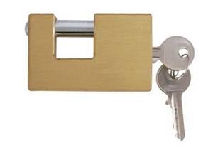 Wholesale brass rectangular padlock: Solid Brass Padlock