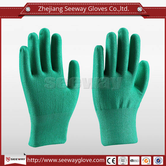 Sell SeeWay B508 HHPE High Cut Resistant Gloves with Nylon Mixed in Green Color