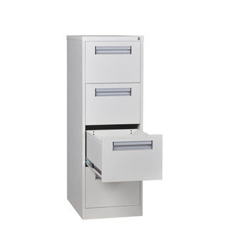 4 Drawer Metal Filing Cabinet With Plastic Partition In The