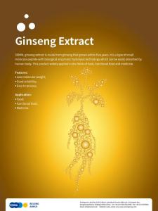 Wholesale hair nutrition: Ginseng Extract Manufacturer