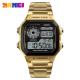 Rose Gold Mens Digital Watch Classic Wild Street Watches Sport Retro 50m Waterproof Skmei 1335 Wrist