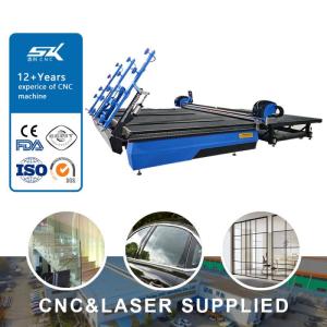 Wholesale glass engraving machine: Full Automatic Continuous 2620 3726 Flat Float CNC Glass Loading Cutting Making Machine