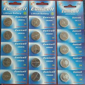 Wholesale lithium button cell: 3v CR2025 Lithium Button/Coin Cell Battery