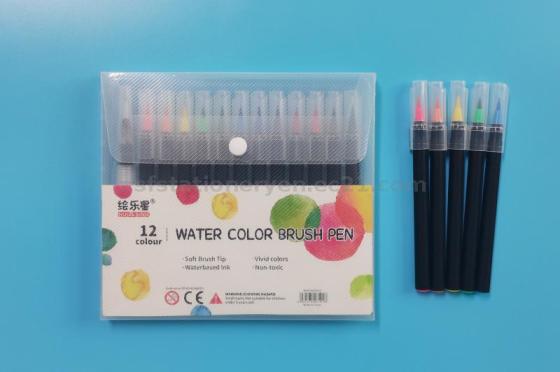 Good Quality 12/20/24 Colors Soft Brush Water Color Pen for