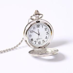 Wholesale quartz: Antique Style Quartz Movement Romanson Watch Silver Watches for Men Fashion Mens Pocket Watch