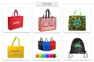 Wholesale screen printing materials: Wholesale Tote Non Woven Bag with Zipper Promotional Shopping Reusable Bag
