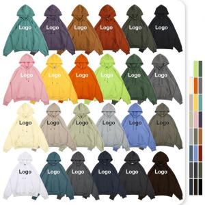 Wholesale anti-pilling: Wholesale Men's Sweatshirt Fleece Cotton Plain Pullover Custom Printing Logo Unisex 100% Polyester H