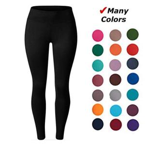 Wholesale 7 pcs brush: 92% Polyester 8% Spandex Yoga Waist Band Buttery Soft Double Brushed Yiwu Black Solid Color Leggings