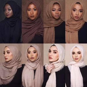 Wholesale linen cotton: Turkish Foulard Instant Hijab Scarf Women Hijab New