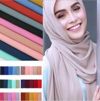 High Quality Heavy Pearl Chiffon Hijabs Large Scarves 100+ Colors 180*70cm