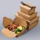 Recycled Brown Kraft Paper Food Grade Packaging Box Salad Sandwich Takeaway Food Lunch Box