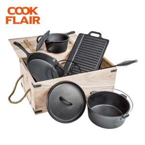 Wholesale e: Cast Iron Cookware 7pcs Set
