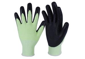 Wholesale latex coated gloves: Latex Coated String Knit Safety Work Gloves/LCG-07